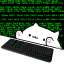 bongo cat typing on a keyboard